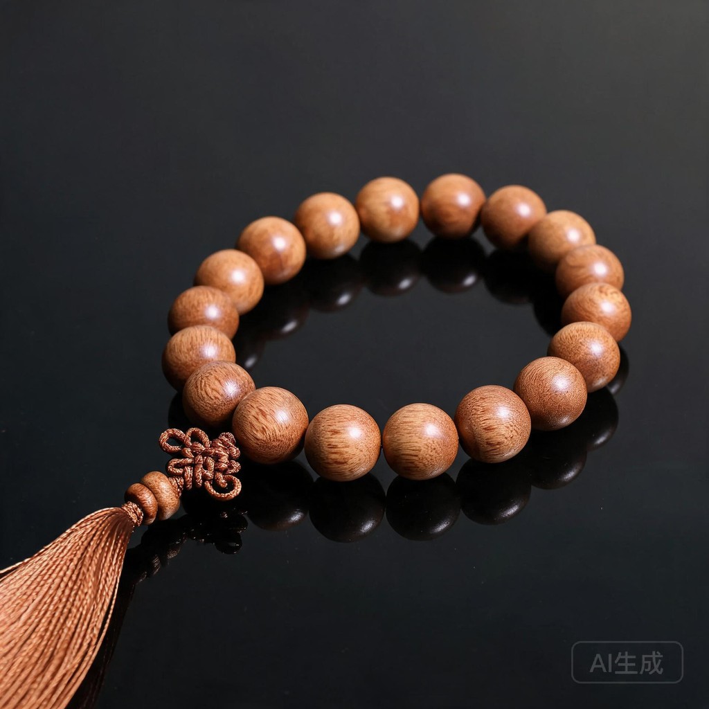 小叶紫檀如意摆件